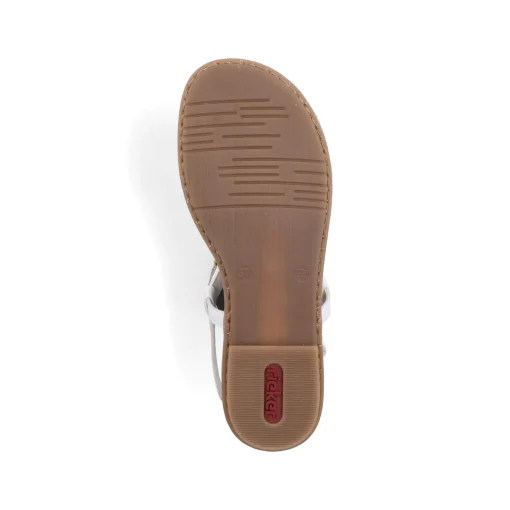 Rieker Damen Riemchensandalen kristallweiß