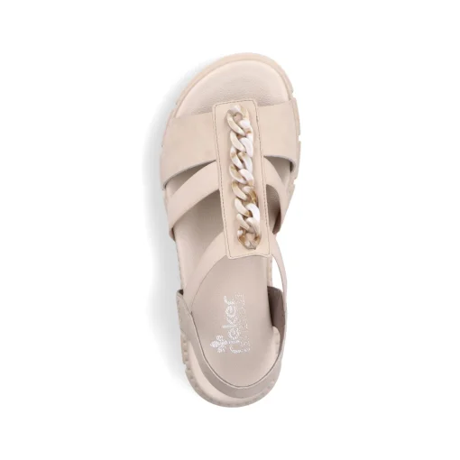 Rieker Damen Riemchensandalen hellbeige
