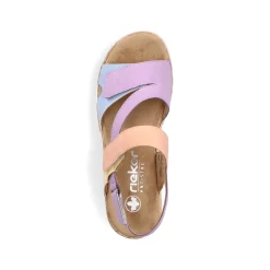 Rieker Damen Riemchensandalen pastellbunt