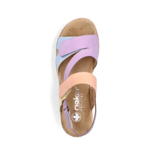 Rieker Damen Riemchensandalen pastellbunt