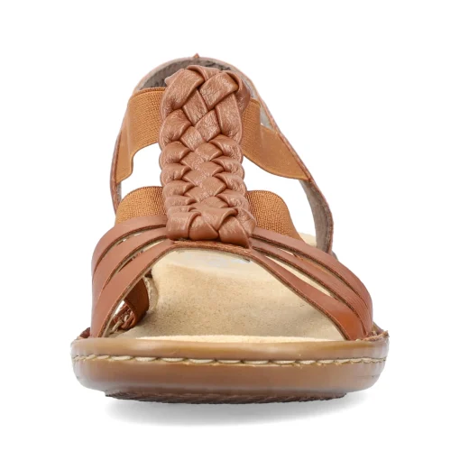 Rieker Damen Riemchensandalen karamellbraun