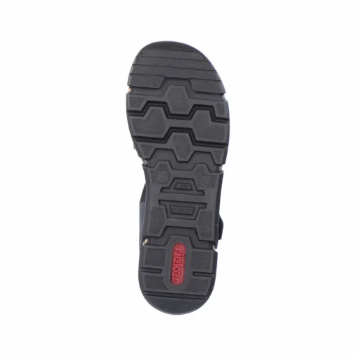Rieker Damen Riemchensandalen asphaltschwarz