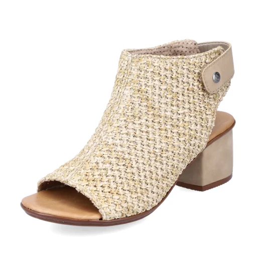 Rieker Damen Riemchensandaletten sandbeige