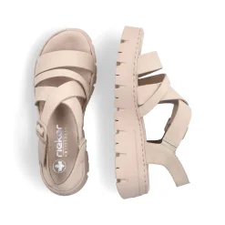 Rieker Damen Riemchensandalen hellbeige