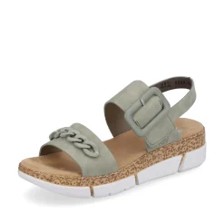 Rieker Damen Riemchensandalen mintgrün