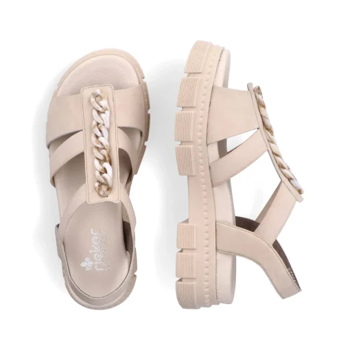 Rieker Damen Riemchensandalen hellbeige