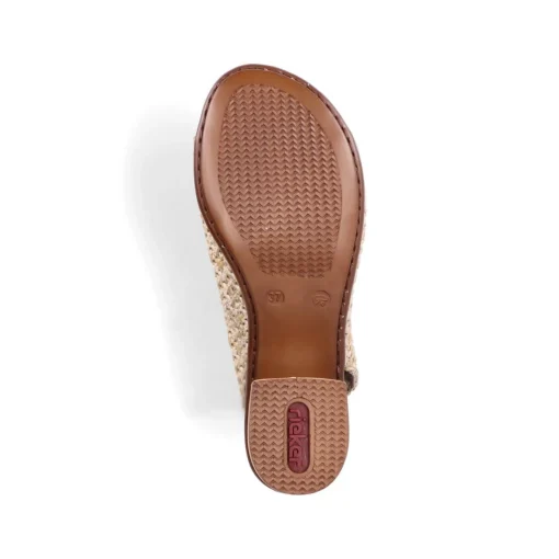 Rieker Damen Riemchensandaletten sandbeige