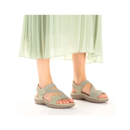 Rieker Damen Riemchensandalen mintgrün