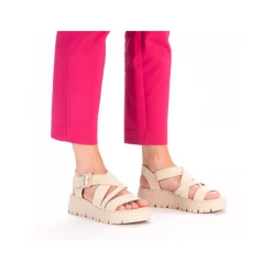 Rieker Damen Riemchensandalen hellbeige