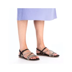 Rieker Damen Riemchensandalen tiefschwarz
