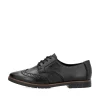 Rieker Damen Schnürschuhe tiefschwarz