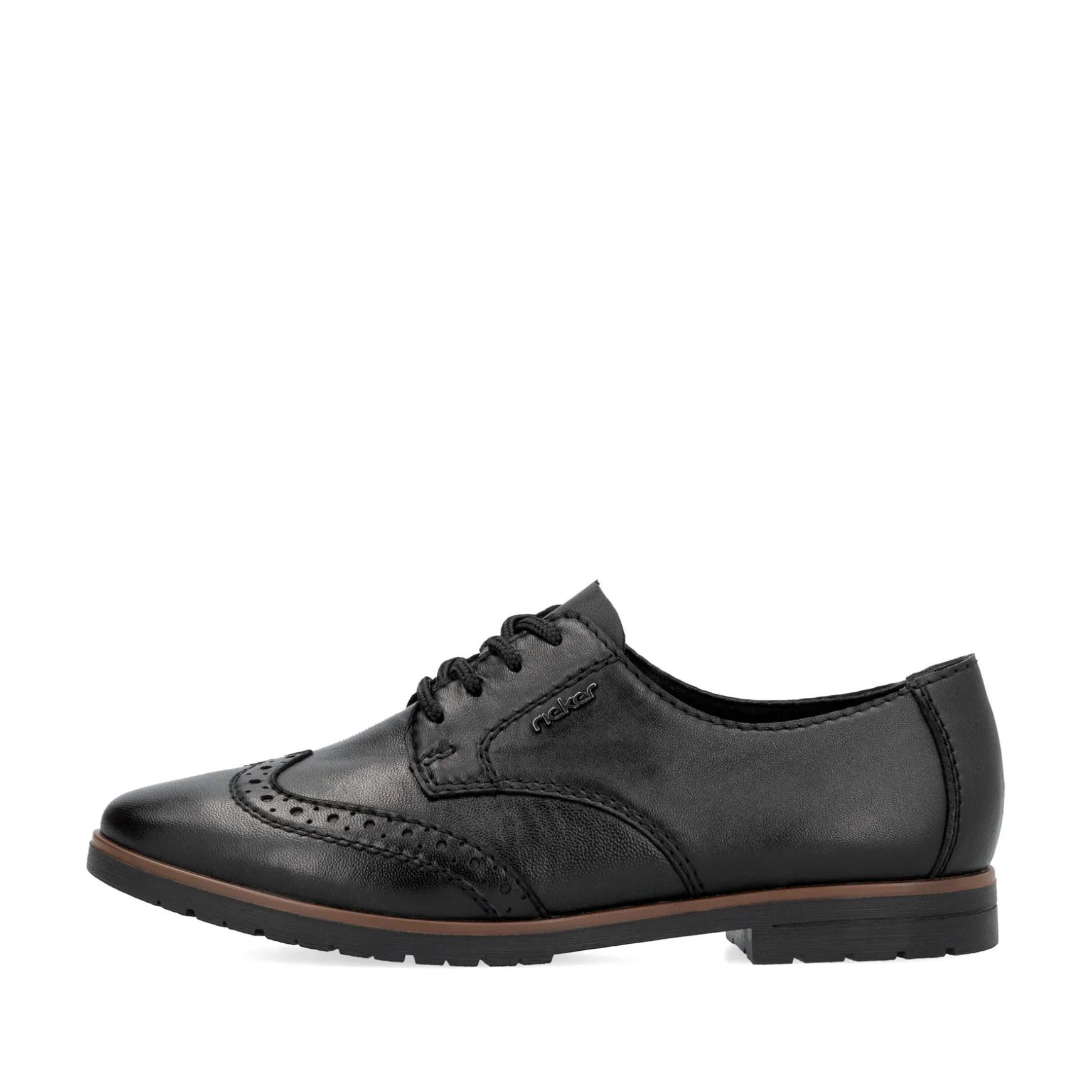 Rieker Damen Schnürschuhe tiefschwarz