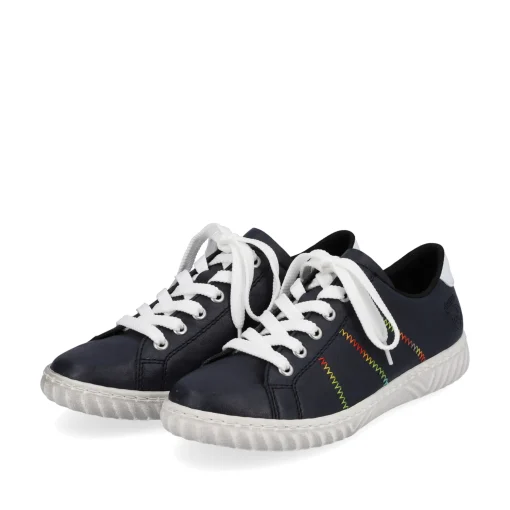 Rieker Damen Schnürschuhe marineblau
