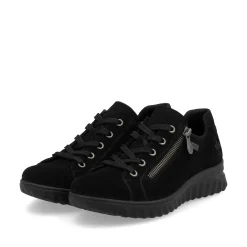 Rieker Damen Schnürschuhe nachtschwarz
