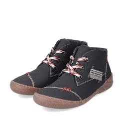 Rieker Damen Schnürschuhe tiefschwarz