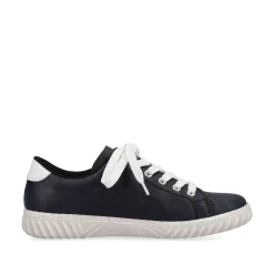 Rieker Damen Schnürschuhe marineblau