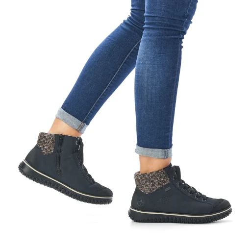 Rieker Damen Schnürschuhe dunkelblau