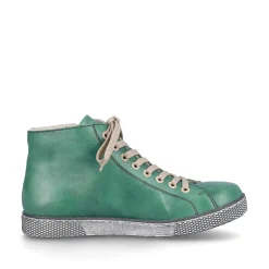 Rieker Damen Schnürschuhe smaragdgrün