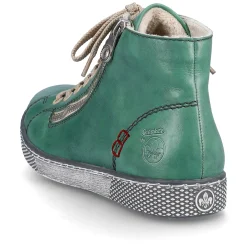 Rieker Damen Schnürschuhe smaragdgrün