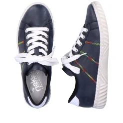 Rieker Damen Schnürschuhe marineblau