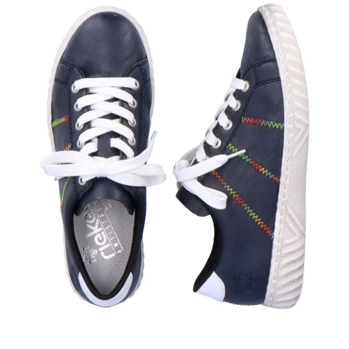 Rieker Damen Schnürschuhe marineblau