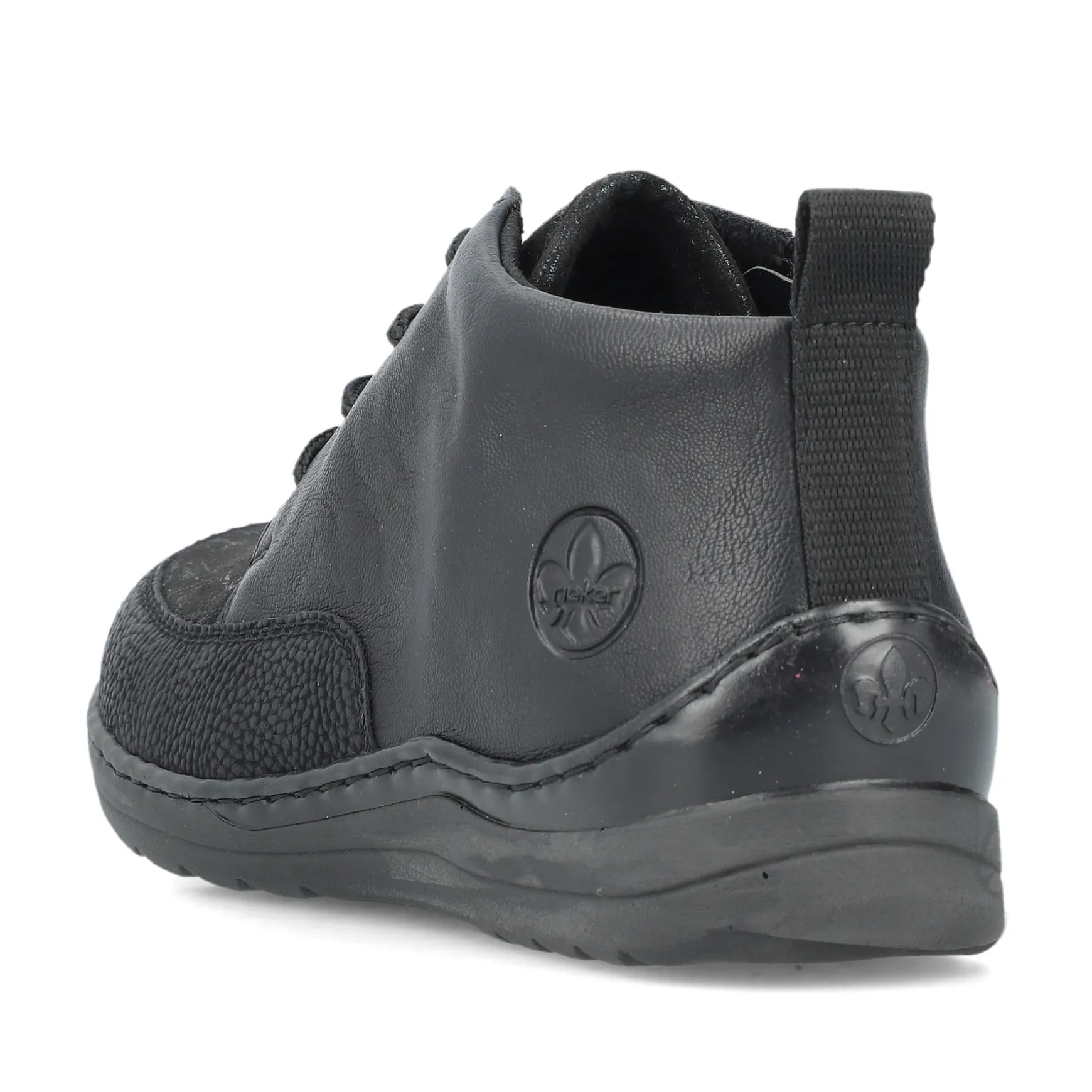 Rieker Damen Schnürschuhe urbanschwarz