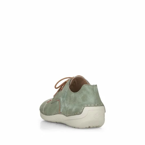 Rieker Damen Schnürschuhe grüngrau