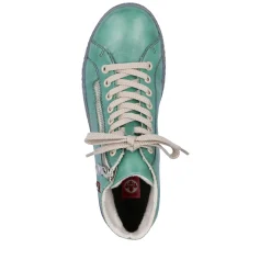 Rieker Damen Schnürschuhe smaragdgrün