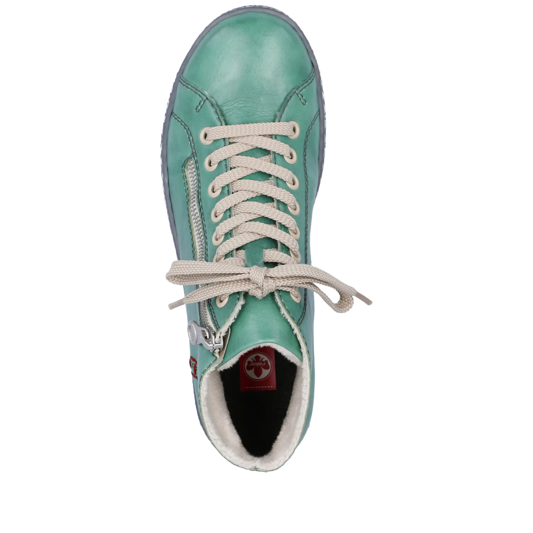 Rieker Damen Schnürschuhe smaragdgrün