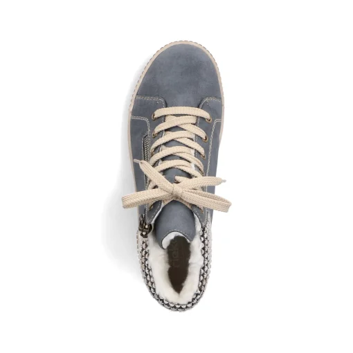 Rieker Damen Schnürschuhe blaugrau