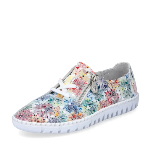Rieker Damen Schnürschuhe geblümt