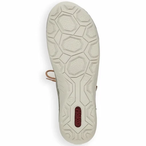 Rieker Damen Schnürschuhe grüngrau