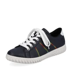 Rieker Damen Schnürschuhe marineblau