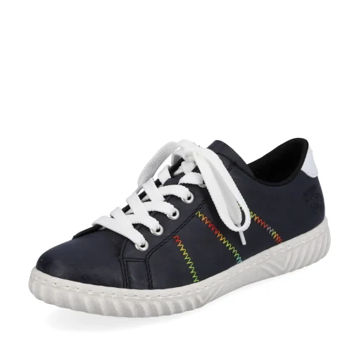 Rieker Damen Schnürschuhe marineblau