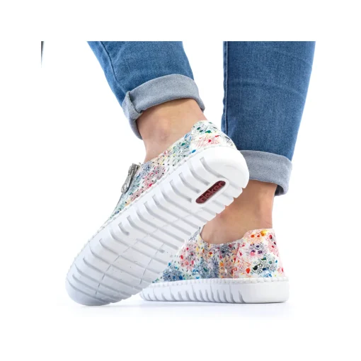 Rieker Damen Schnürschuhe geblümt