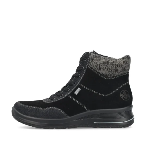 Rieker Damen Schnürstiefel urbanschwarz