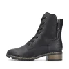 Rieker Damen Schnürstiefel nachtschwarz