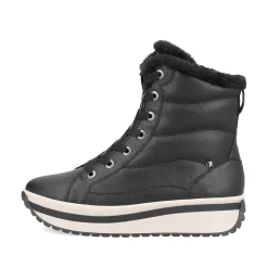 Rieker Damen Schnürstiefel urbanschwarz