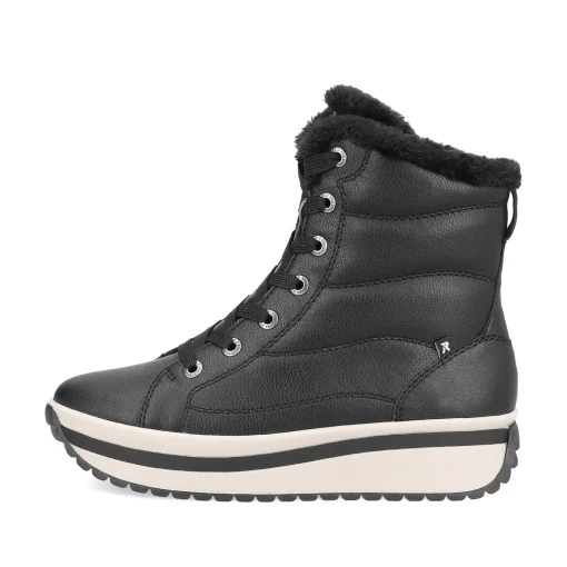 Rieker Damen Schnürstiefel urbanschwarz