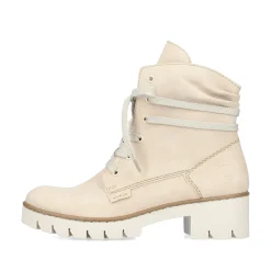 Rieker Damen Schnürstiefel vanillebeige