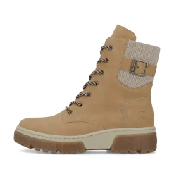 Rieker Damen Schnürstiefel kamelbraun
