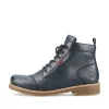 Rieker Damen Schnürstiefel marineblau