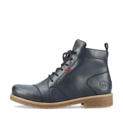 Rieker Damen Schnürstiefel marineblau