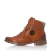 Rieker Damen Schnürstiefel zimtbraun