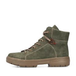 Rieker Damen Schnürstiefel kaktusgrün