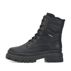 Rieker Damen Schnürstiefel nachtschwarz
