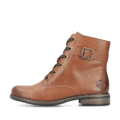 Rieker Damen Schnürstiefel kastanienbraun
