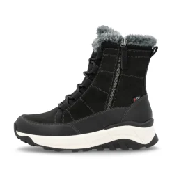 Rieker Damen Schnürstiefel urbanschwarz