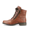 Rieker Damen Schnürstiefel kastanienbraun