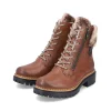 Rieker Damen Schnürstiefel kastanienbraun